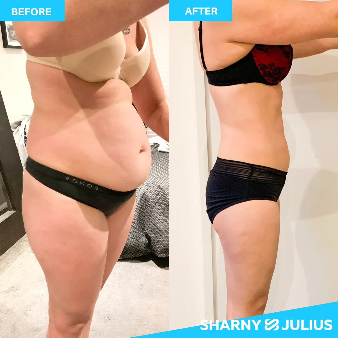 Andrea Boielle's before-and-after transformation