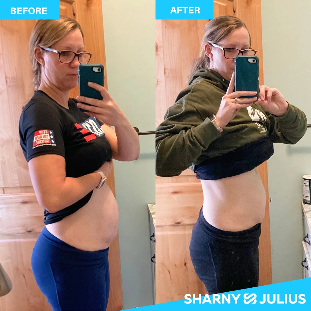 Sarah Aaker — SCPF before and after transformation